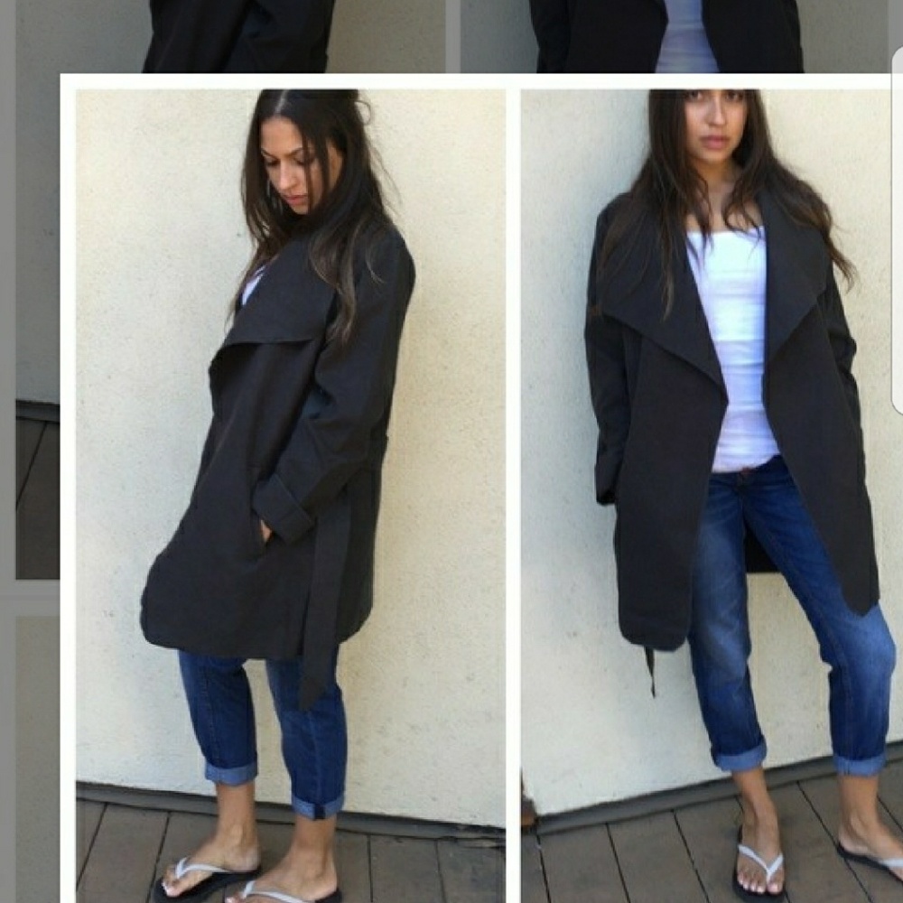 Charcoal wrap jacket